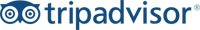 The image shows the TripAdvisor logo with its blue icon and the word “Tripadvisor” in blue text, all on a white background.